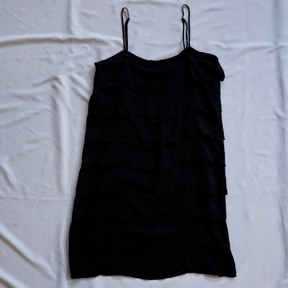 Nili Lotan Silk Tiered Mini Dress Size S - Picture 5 of 11